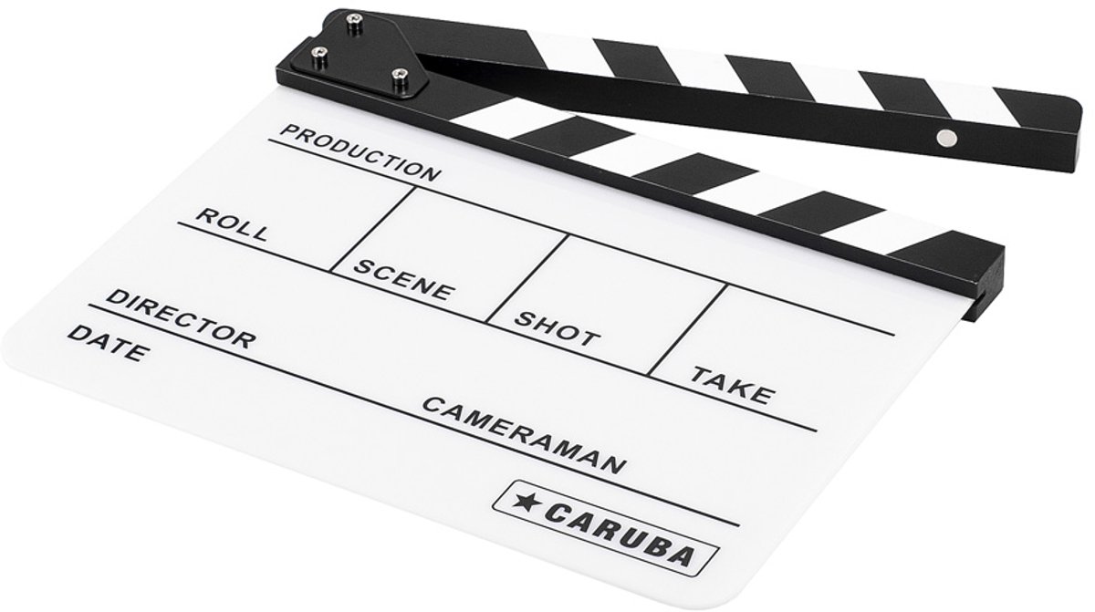Caruba Professionele Director Clapper White/BW (Krijt)
