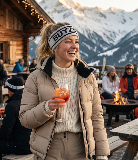 Winterhoofdband voor dames en meisjes, gebreide haarband, dikke elastische haarband, oorwarmer voor outdoor, sport, winkelen, skiën, hardlopen, joggen (zwart grijs 1