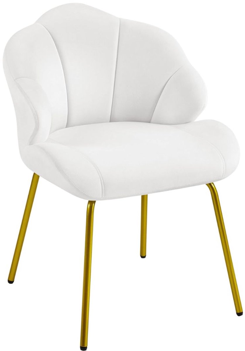 DnA® Kaptafel Stoel - Stoel - Kruk - Wit - 57cm x 56cm x 78cm