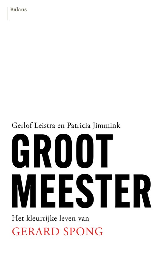 Grootmeester - cover