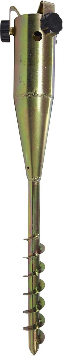 Universele Parasol Grondpen met Draaistang en Stelschroeven – Veilige Verankering in Gras of Aarde