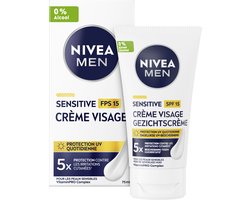 NIVEA MEN Sensitive Hydraterende Gezichtscrème - Moisturizer - Dagcrème - Moisturizer - SPF 15 -…