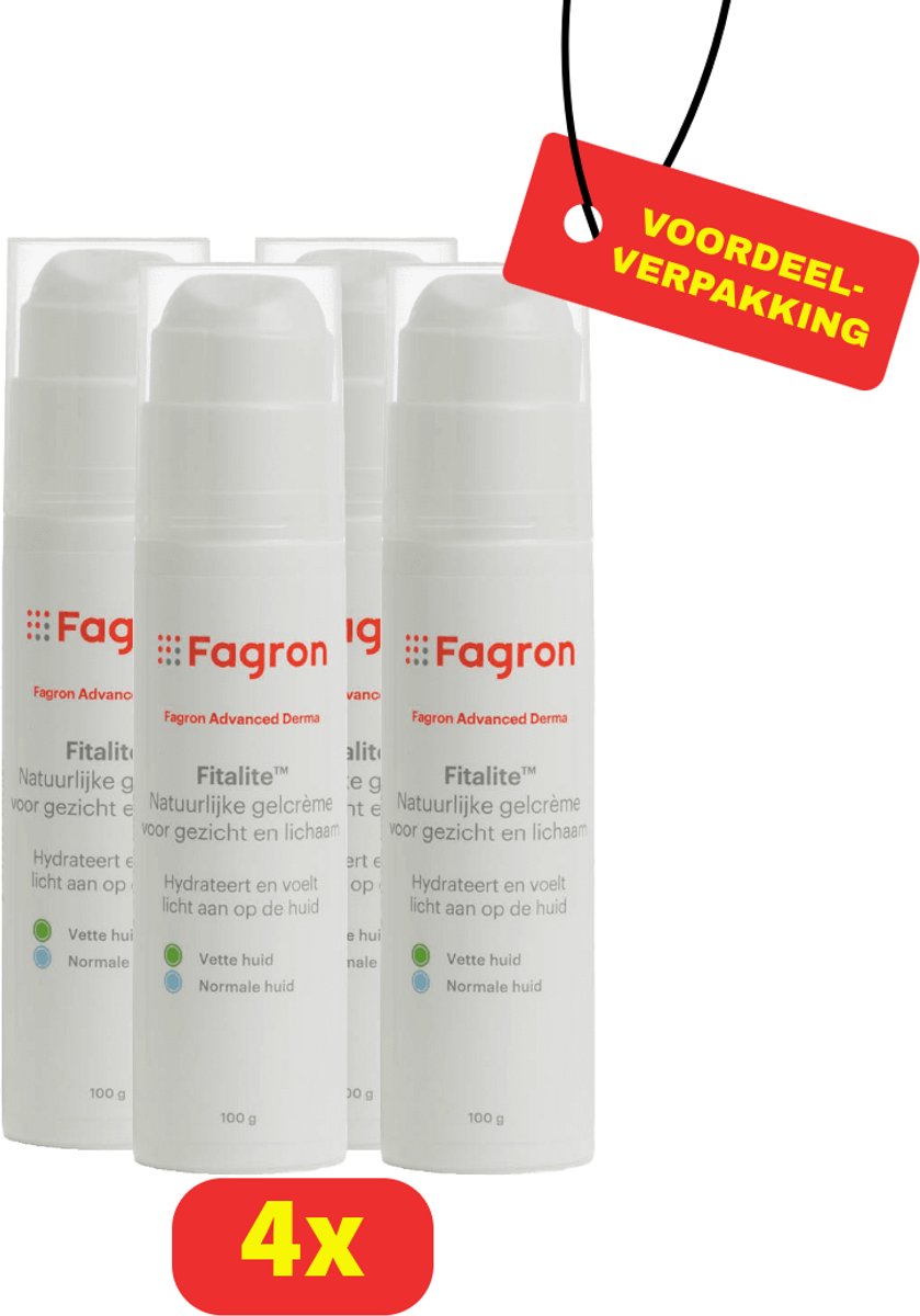 Fagron Fitalite Gel Crème - 4 x 100g - Voordeelverpakking