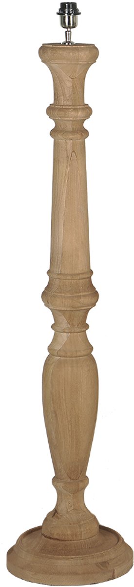 by Mooss - Vloerlamp - Miami- Almond - Hout - Robuust - Baluster - 125cm - Woonkamer - Landelijk - Stoer - Hip - Trendy