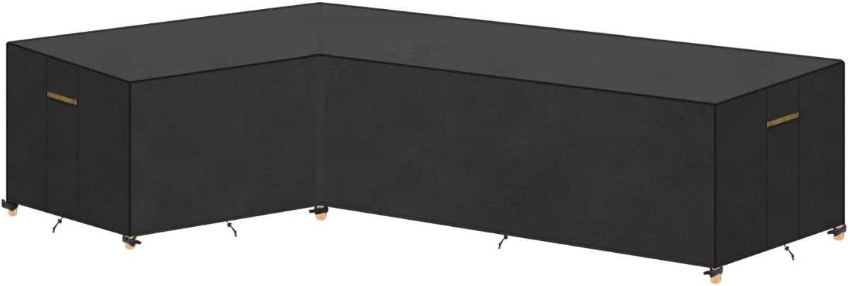 Famanu – Bankhoes voor buiten - L-vorm - voor buiten - L-vorm - voor tuinmeubelen - L-vorm - waterdicht - 216 x 270 x 87/80 cm