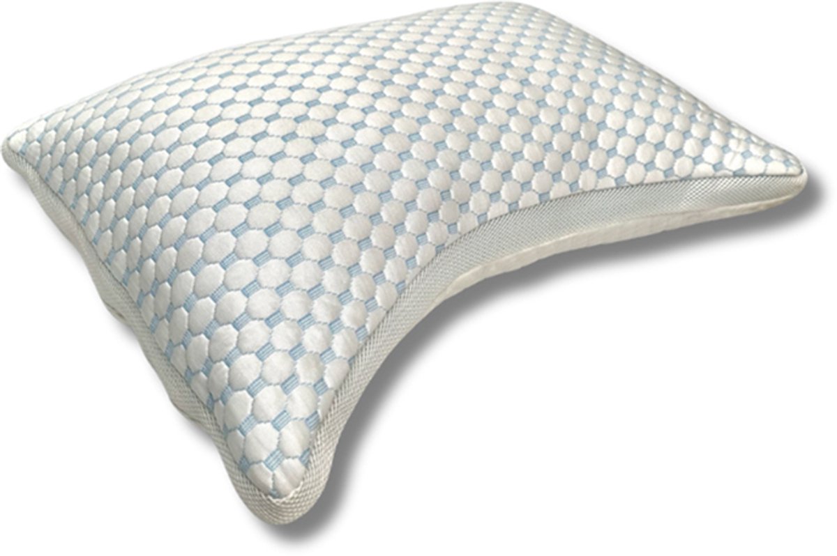 Zen CoolSleep Neksteun Verkoelend Hoofdkussen – Tegen Zweten & Voor Warme Nachten