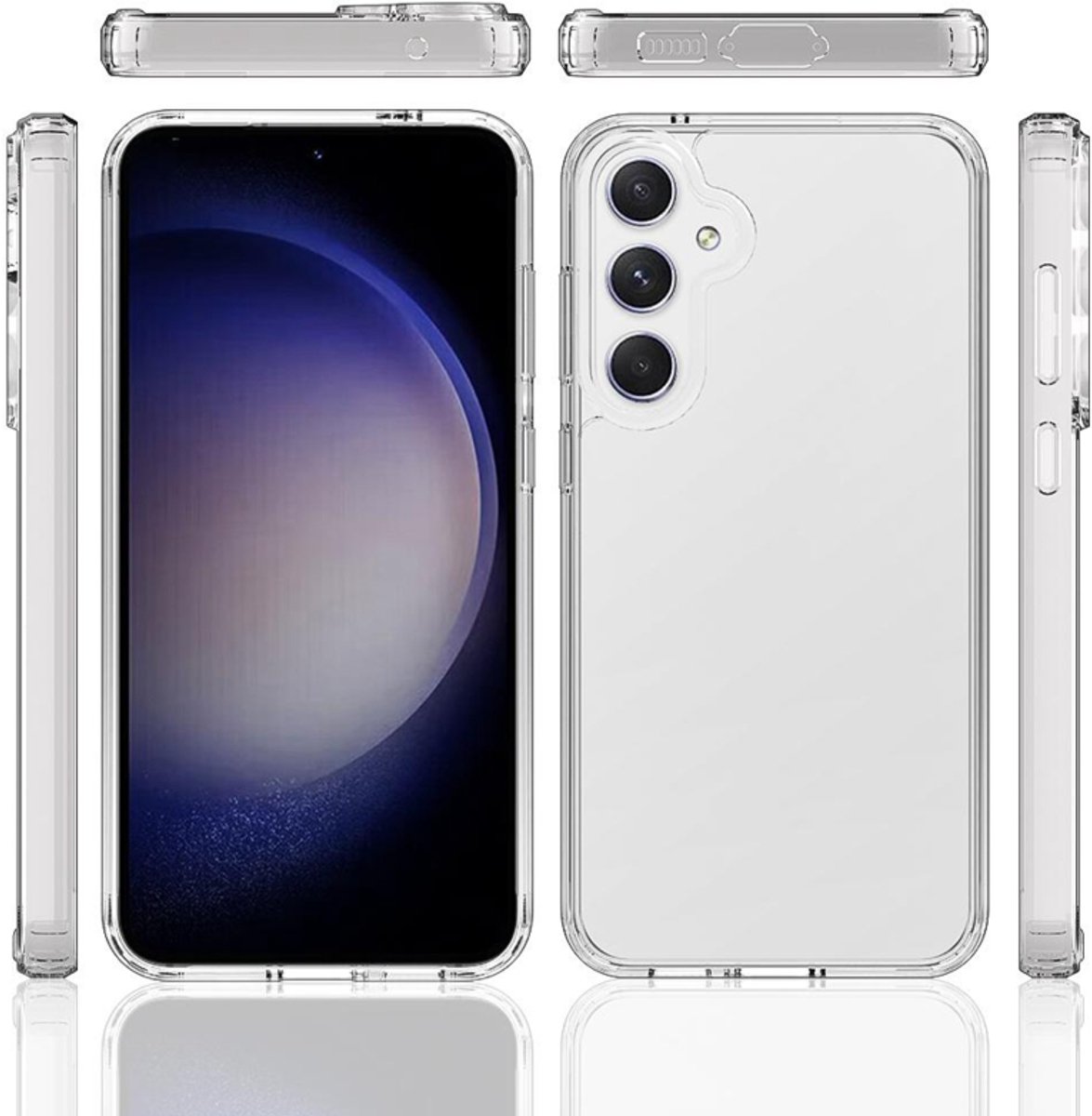 TPU-Crystal Bescherm-Hoes Cover Skin geschikt voor Samsung Galaxy A37 A36 A56 Transparant