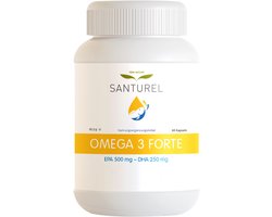 Santurel Omega 3 Forte – 500 mg EPA & 250 mg DHA met 4 mg vitamine E per capsule