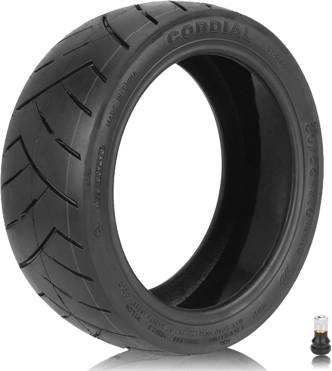 Tubeless Banden 10,5 inch voor Elektrische Scooter - Duurzaam en Zelfherstellend Reservewiel