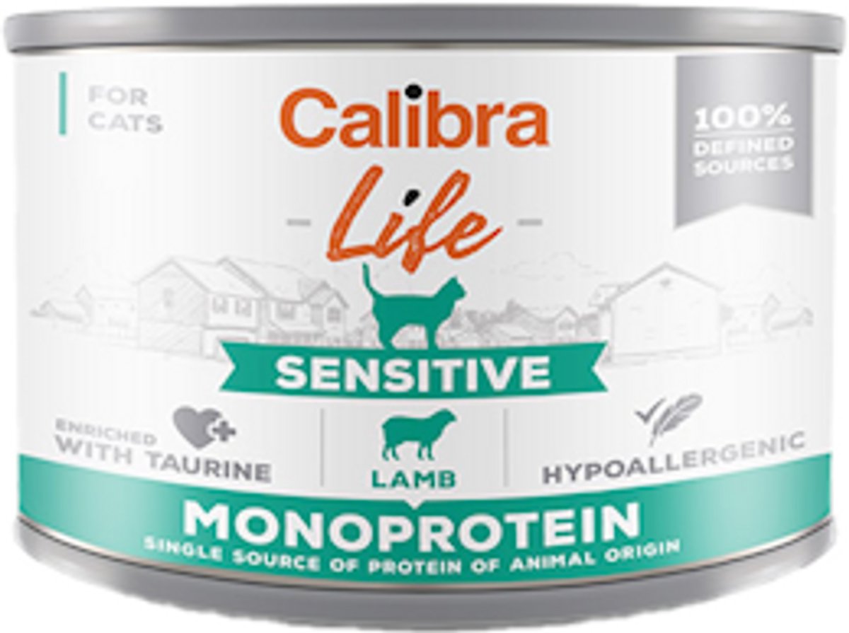 Calibra Cat Life Sensitive Natvoer - Lam - 6 x 200 gram