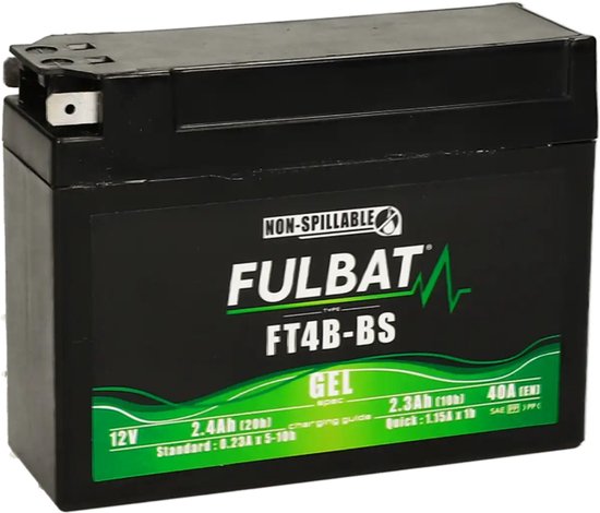 Fulbat YT4B-BS Motor Accu 12V 2.4Ah – Gel SLA Accu | Onderhoudsvrij