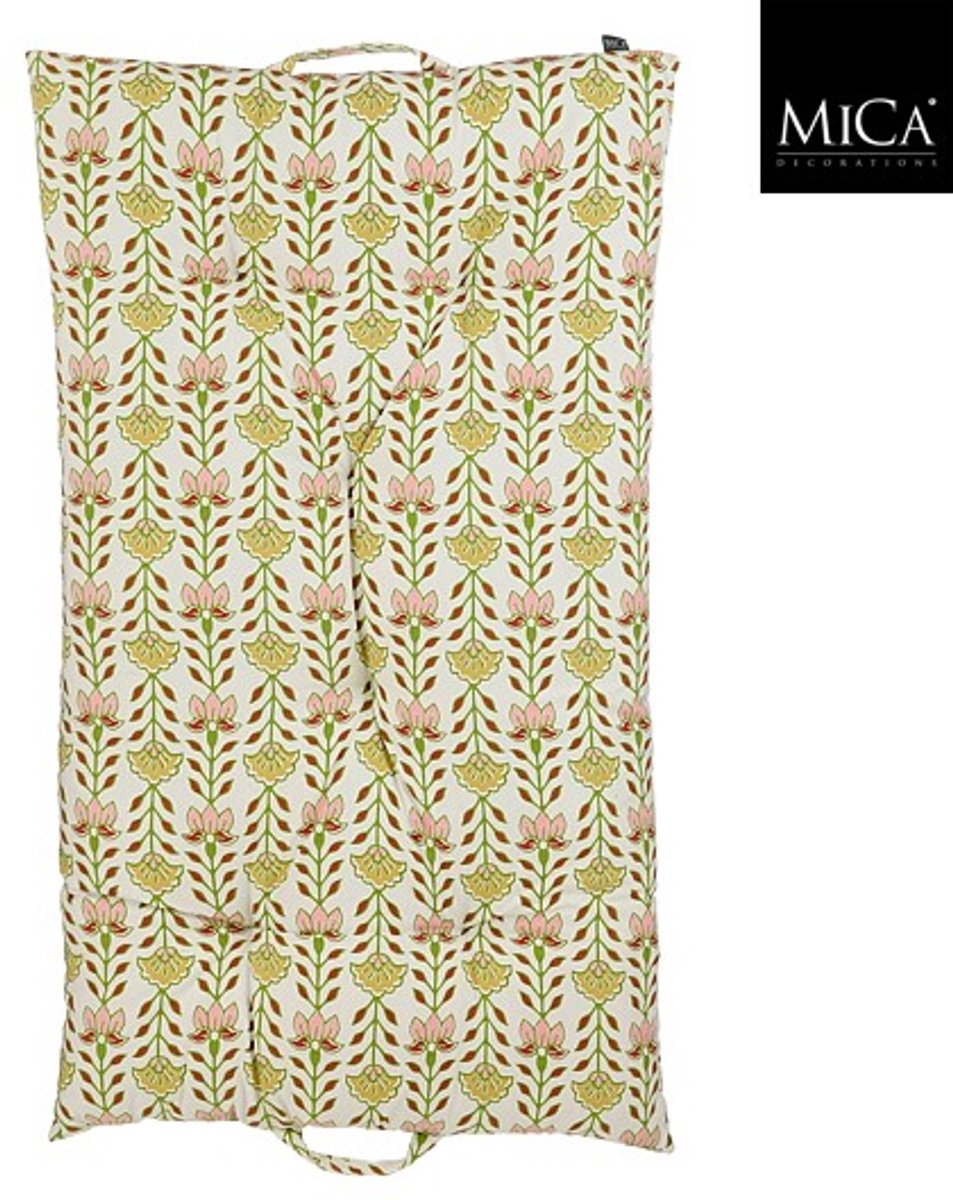 Mica Decorations Corina matraskussen - 100 x 60 x 8 cm - Gebroken Wit