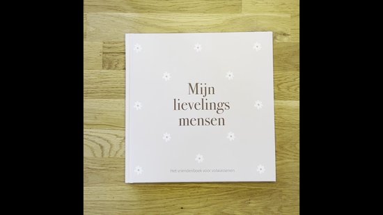 Writemoments - Mijn lievelingsmensen - vriendenboek voor volwassenen - madelief