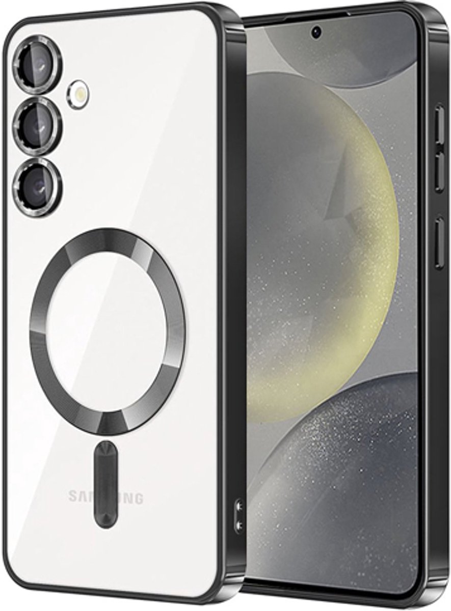 Geschikt voor Samsung Galaxy A57 (2026) – Zwart Back Cover met Camera Lens Bescherming