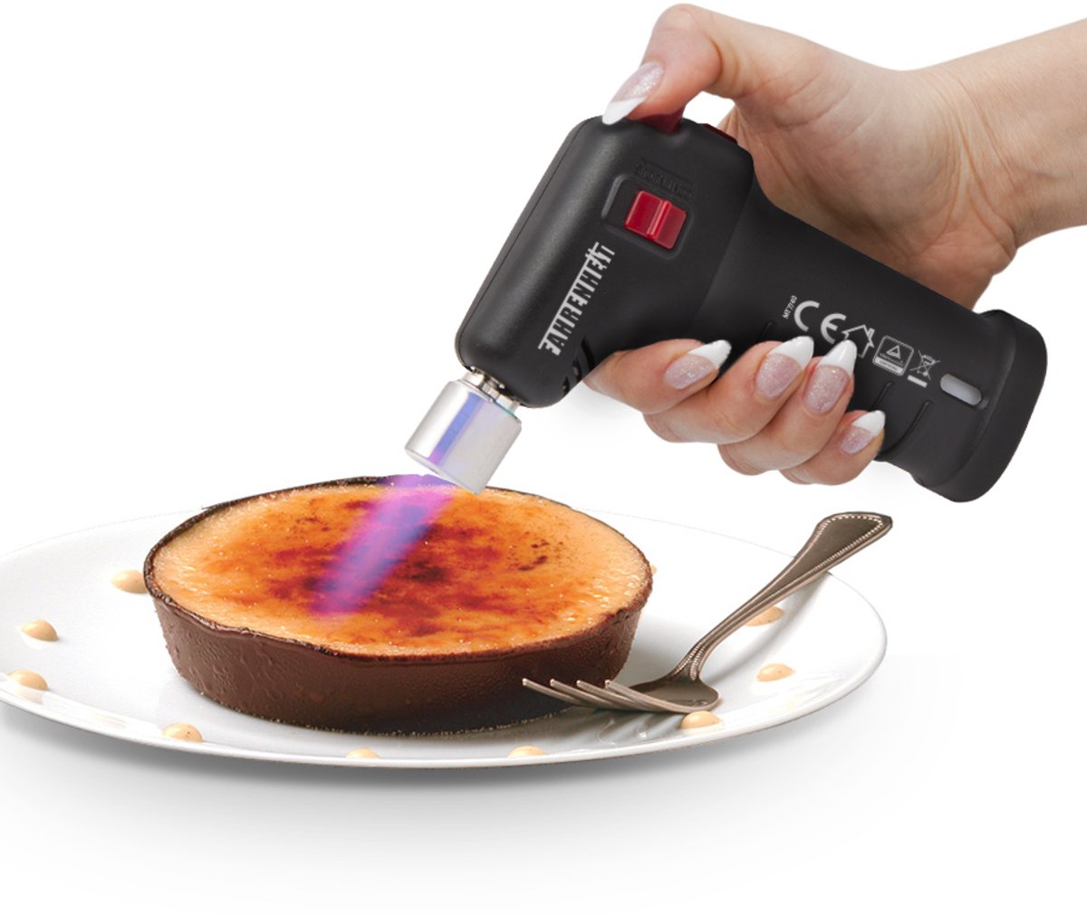 Draagbare Keuken- & Werkplaatsgasbrander - Voor Soldeer-, Krimp- en Flamberen [28510]