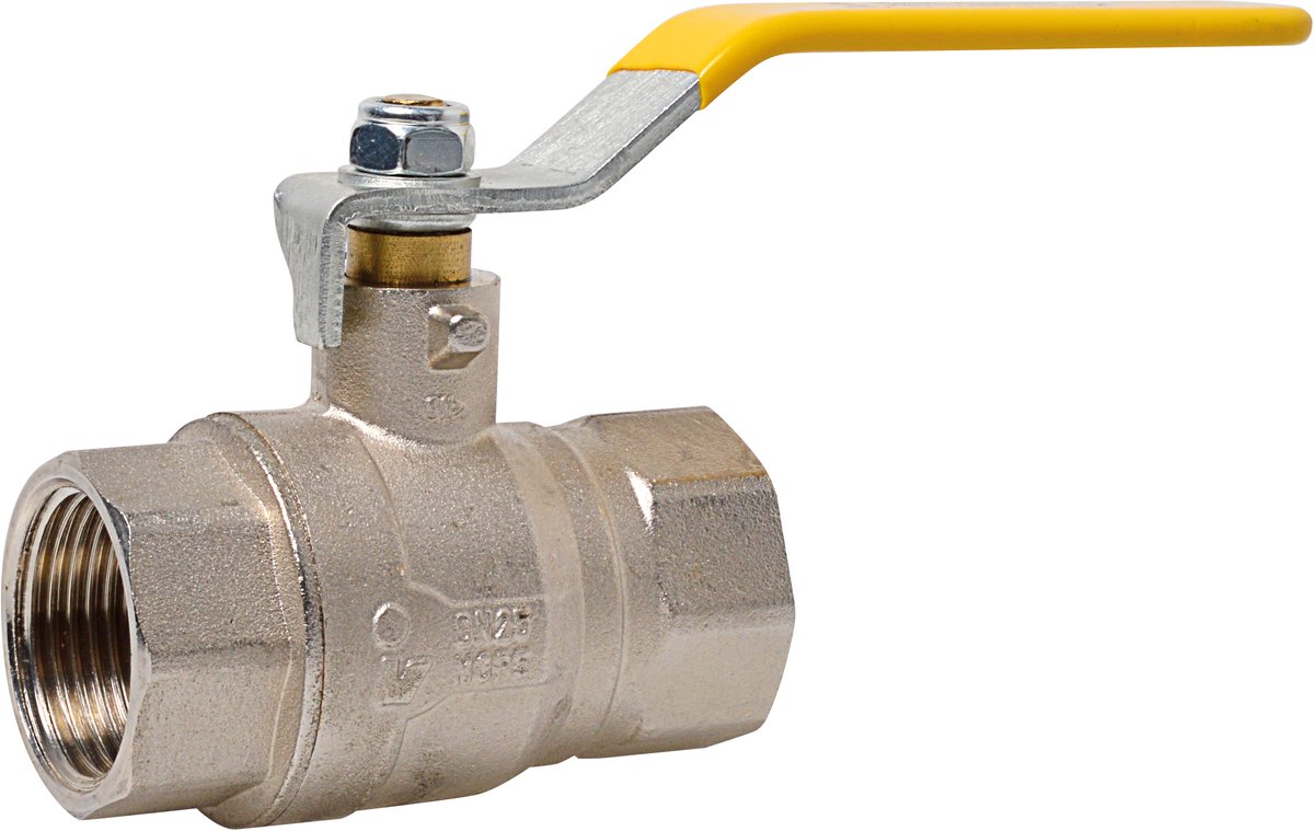 KIRCHHOFF kogelkraan, 1"BI, voor gas fitting, DVGW getest