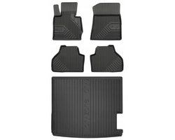 Premium Interieur Beschermset: No.77 Rubberen Mattenset + DryZone Kofferbakmat - Geschikt voor BMW X3 (F25) 2010-2017 - TPE - Zwart - FROGUM