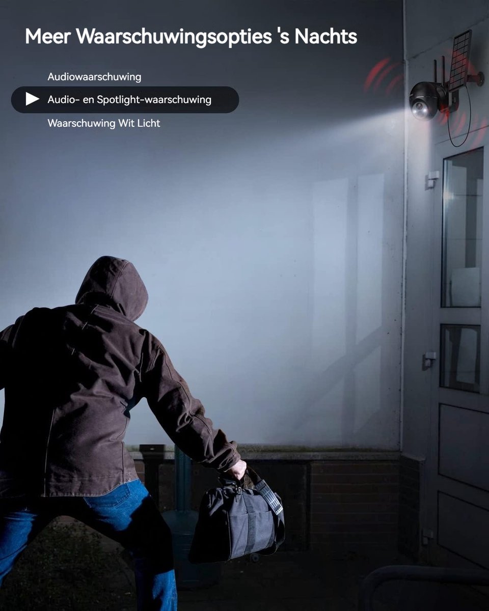 ieGeek Solar Beveiligingscamera 2K Draadloos met Nachtzicht - afbeelding 2