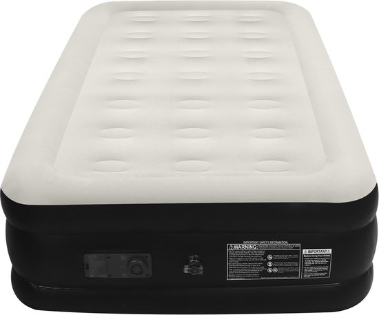 FLOAT - Eenpersoons luchtbed met ingebouwde elektrische pomp - 191x99x38 cm - Zelfopblazend 1 persoons luchtmatras - Logeerbed Twin - NimbusRest van Merkloos — afbeelding 5
