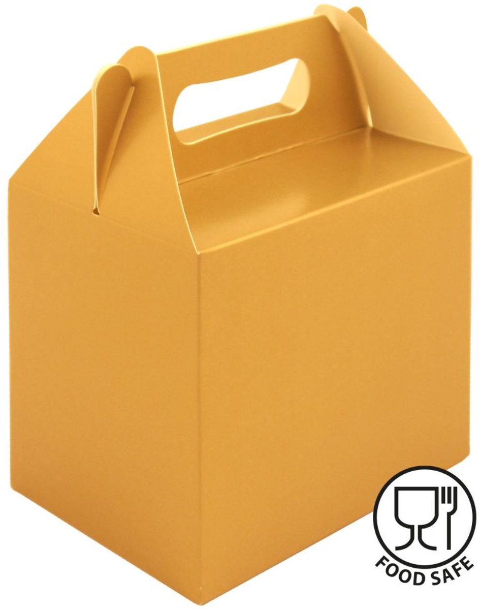 Cadeau- & snackdoos 12 × 14 cm – Goud