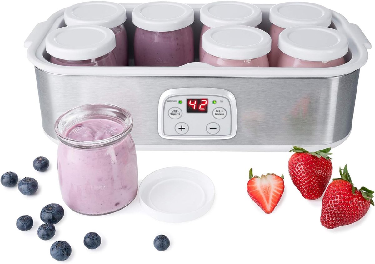 Aura® Yoghurtmaker - Citruspers - Ijsmachine - Wit-19x 37x 15cm; 2.1 kg
