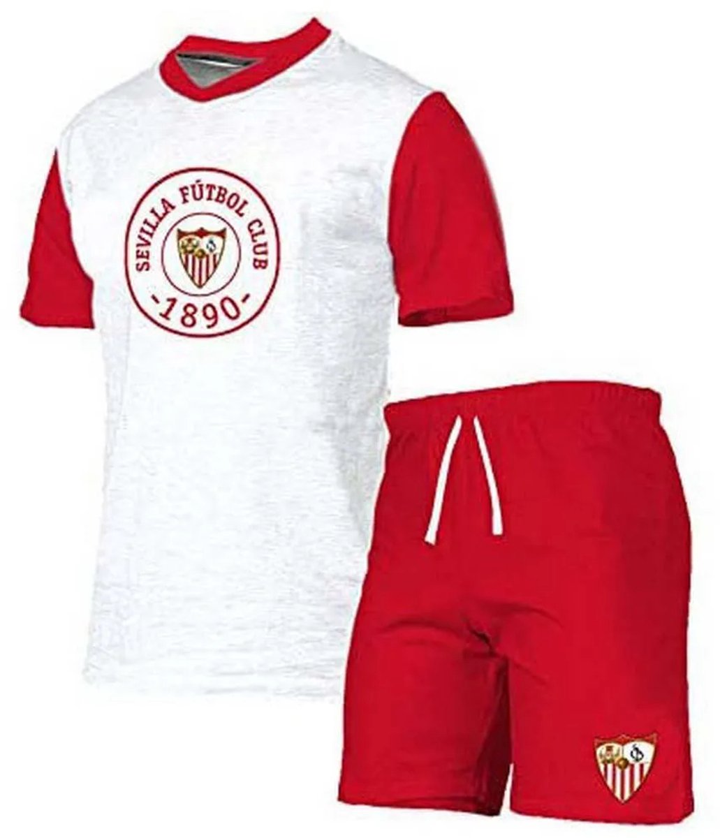 Sevilla Fc Korte Mouw Pyjama Rood,Wit L Man