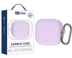 XDcase - hoesje geschikt voor Samsung Galaxy Buds 4 / 4 pro soft case cover - paars - TPU hoesje Beschermhoes - Samsung Galaxy Buds 4 / 4 Pro Cover - Buds4 hoesje - gel hoesje met sleutelhanger