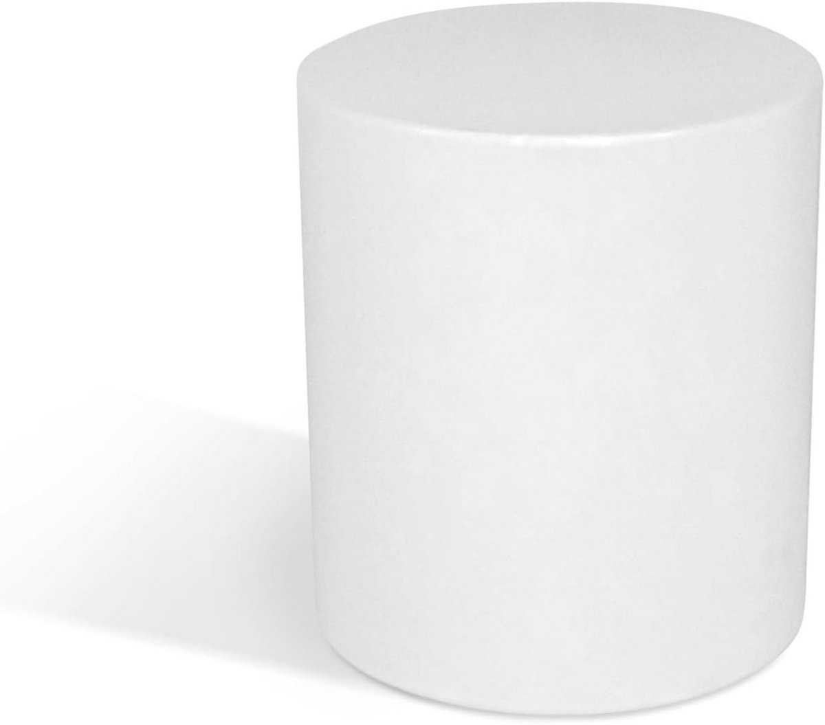 Cilindrische Presentatiezuil Wit voor Binnen en Buiten - Hoogte 40 cm