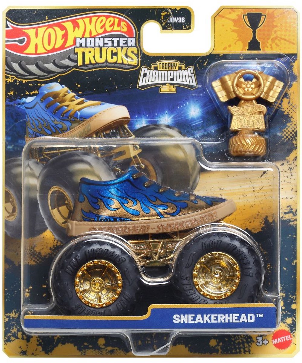 Bol.com Hot Wheels monster jam truck Sneakerhead - monstertruck 9 cm schaal 1:64 aanbieding