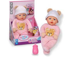 BABY born Interactieve Rosie (30 cm) - zachte babypop, 6 geluidseffecten, fles en speen - vanaf 1 jaar