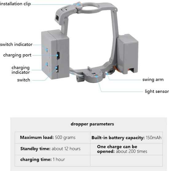 Drone Delivery Device Air Dropping Thrower Quick Release Drop Device ...