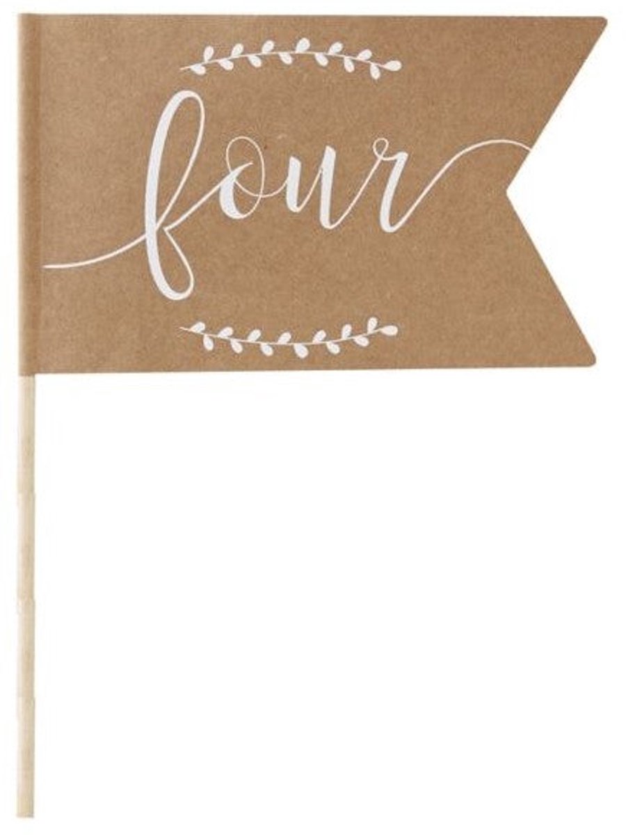 Country love bruiloft tafelnummers 1-12