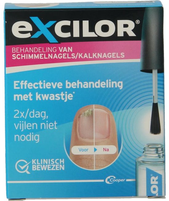 Excilor Kalknagel Behandeling - Effectieve bij schimmelnagels / kalknagels - Zichtbaar resultaat na 2 weken - Vijlen niet nodig - Klinisch bewezen - 3,3 ml