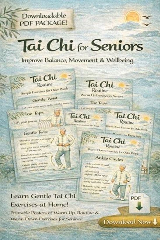 Tai Chi for Seniors Printable Exercises - cover