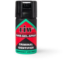KH - TIW Security indentificatie spray - 40 ml - veiligheids kleur spray - zelfverdedigingsspray - smurfenspray - dader markering - alternatief voor pepperspray