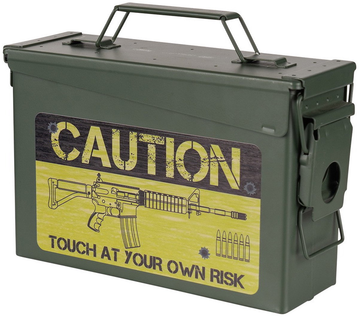 Munitiekist 30 Cal - Caution Risk
