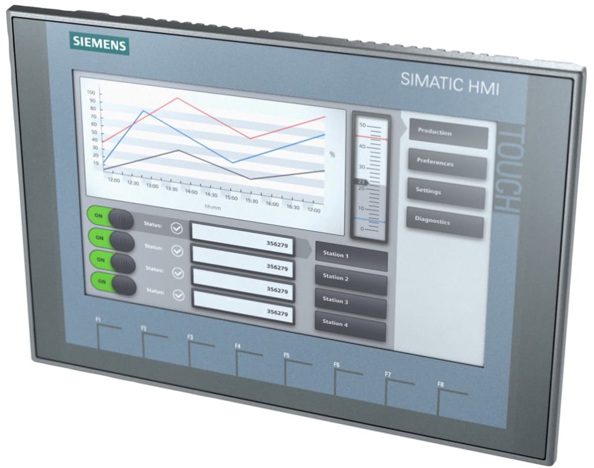 Siemens SIMATIC HMI KTP900 Basic PN – 9” Touchscreen – 6AV2123-2JB03-0AX0 - De werkelijke resolutie is 800×480