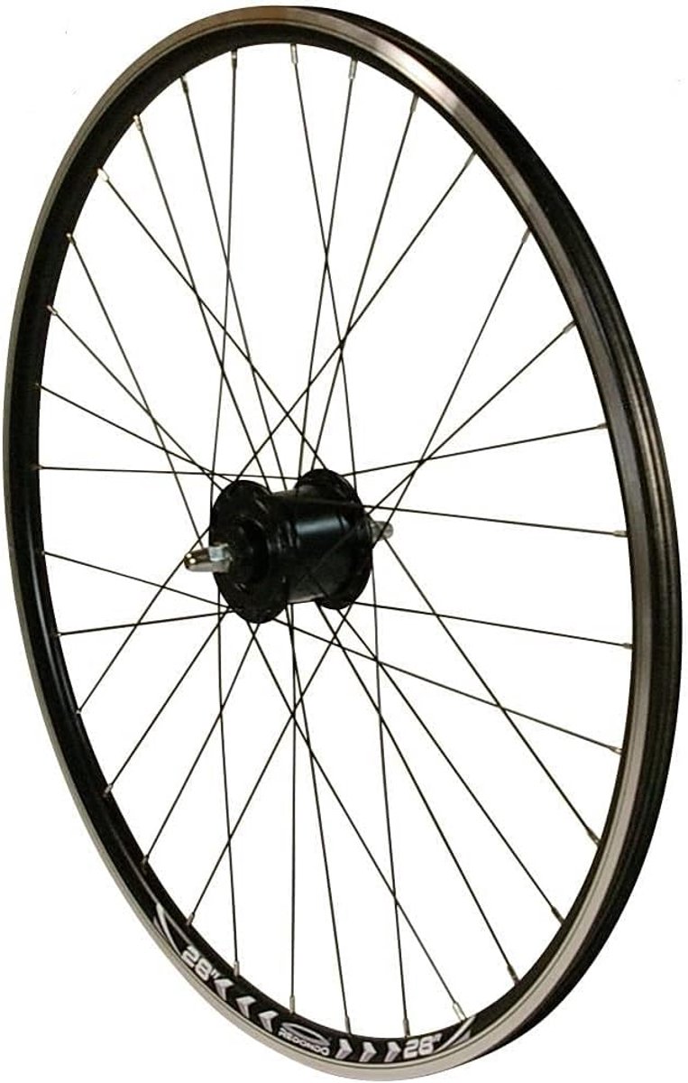 Voorwiel Fiets - Loopwiel Wielset - Fietsen Onderhoud - Met Naafdynamo - 28 Inch - Zwart