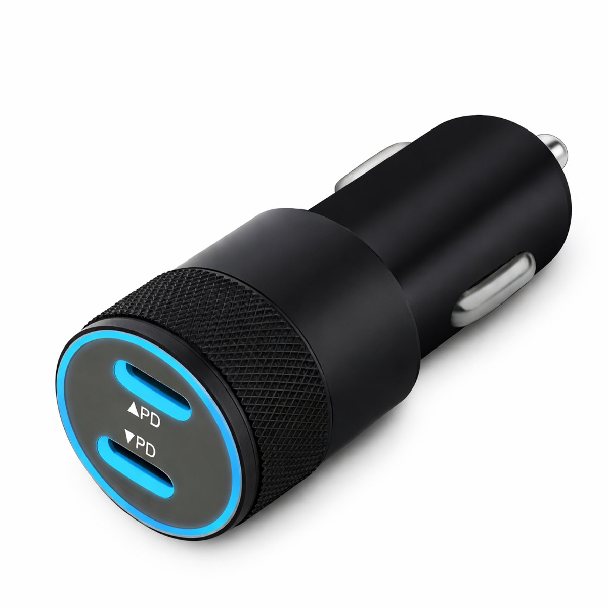 Auto Oplader USB-C - Autolader USB-C 60W - Auto Lader - Autolader USB-C - Autoladers - Auto Snellader - Autolader 2 Poorten USB-C - Auto Oplader USB-C - Fast Charger