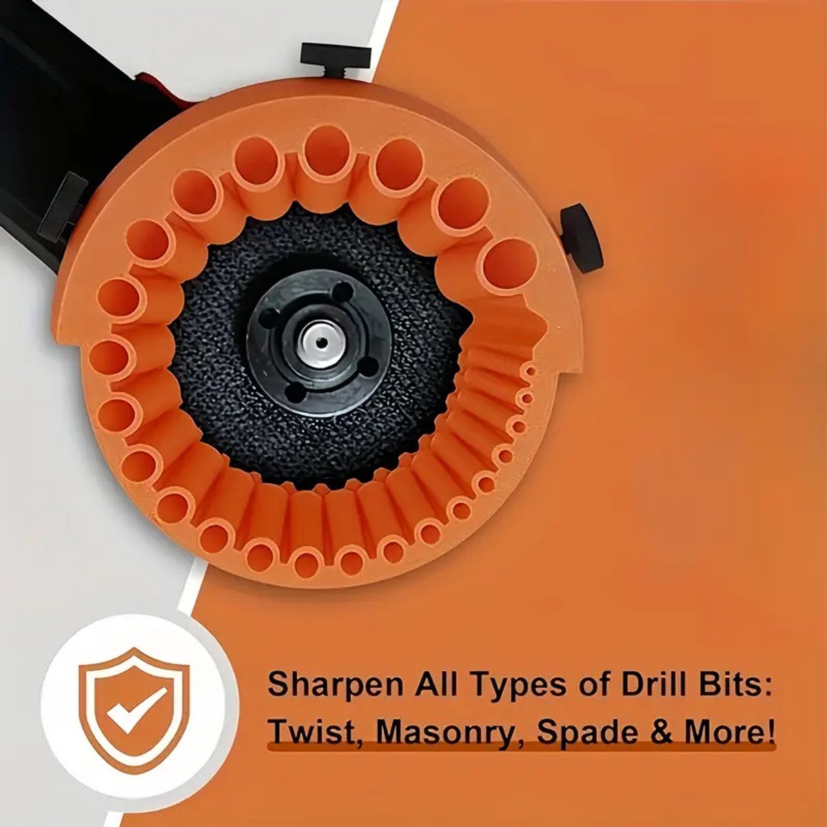 Boor Slijper - Boor Slijpmachine - Boor Slijper Hulpstuk - Boor Slijp Tool voor Elektrische Boormachine - Boor Slijpen Gereedschap - Oranje – foto 4