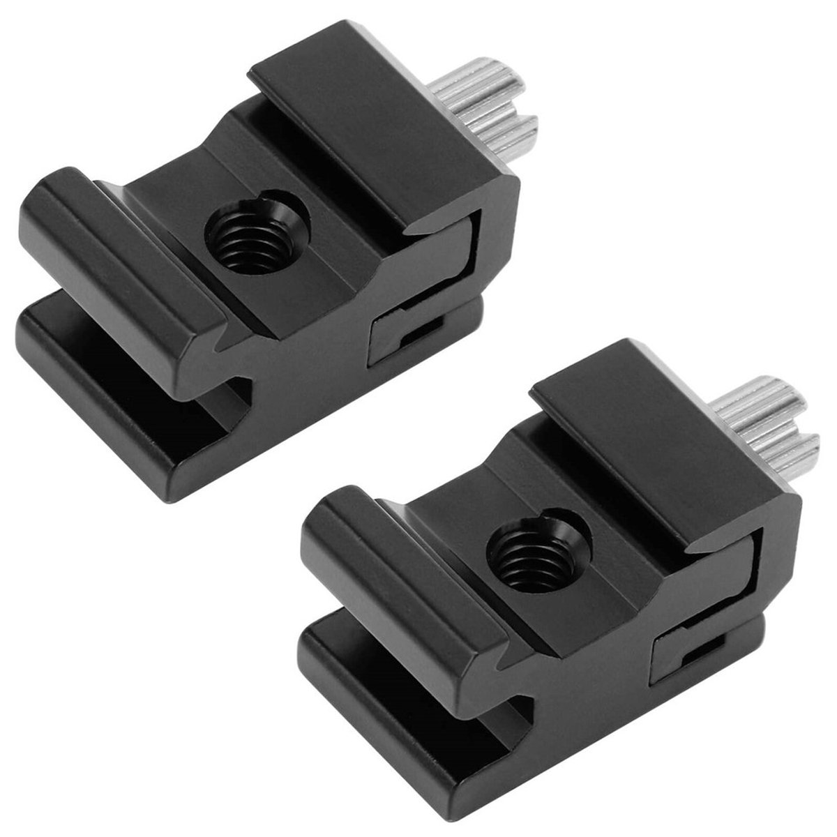 Geschikt voor Verpakking van 2-5 stuks 1/4"-20 statiefschroefdraad camera metalen flitsvoet adapter