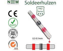 SoldeerHulzen Rood Geschikt voor kabels van 0,1 tot 1.5mm²