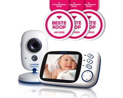 LUVION® Platinum 3+ - Babyfoon met Camera - Uitbreidbaar tot 2 Baby Camera's - Beste Koop Consumentenbond Januari 2026 - Premium Baby Monitor