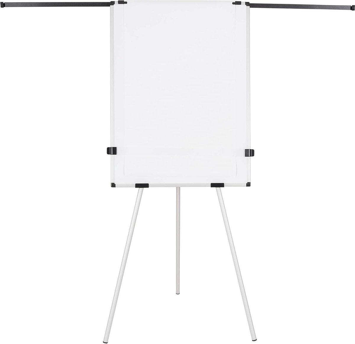 Flipover Met Papierrol - Wit Presentatiebord - Ideeën Presenteren - Magnetisch Droog Uitwisbaar - 70 x 100 cm - Wit