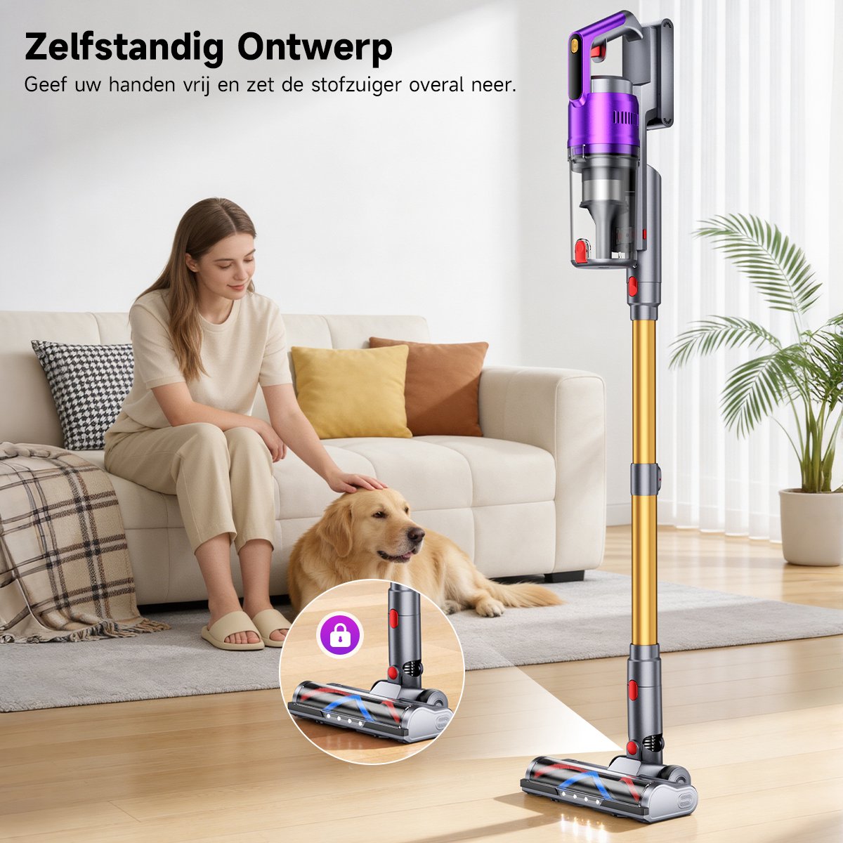 Sea&Mew Draadloze Stofzuiger 70000 Pa Zuigkracht - afbeelding 3