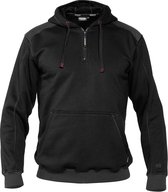 Dassy Indy Sweater met kap 300318 - Zwart/Antracietgrijs - XL