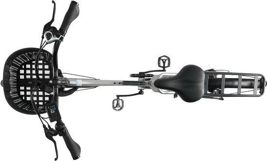 Elektrische Fiets TTGO C2 Pro - 250W Motor - 36V 18Ah Accu - Bereik 80-120km - 26" Banden Elektrische Stadsfiets - Shimano 7-Speed - 25km/u - Zilver van Merkloos — afbeelding 3