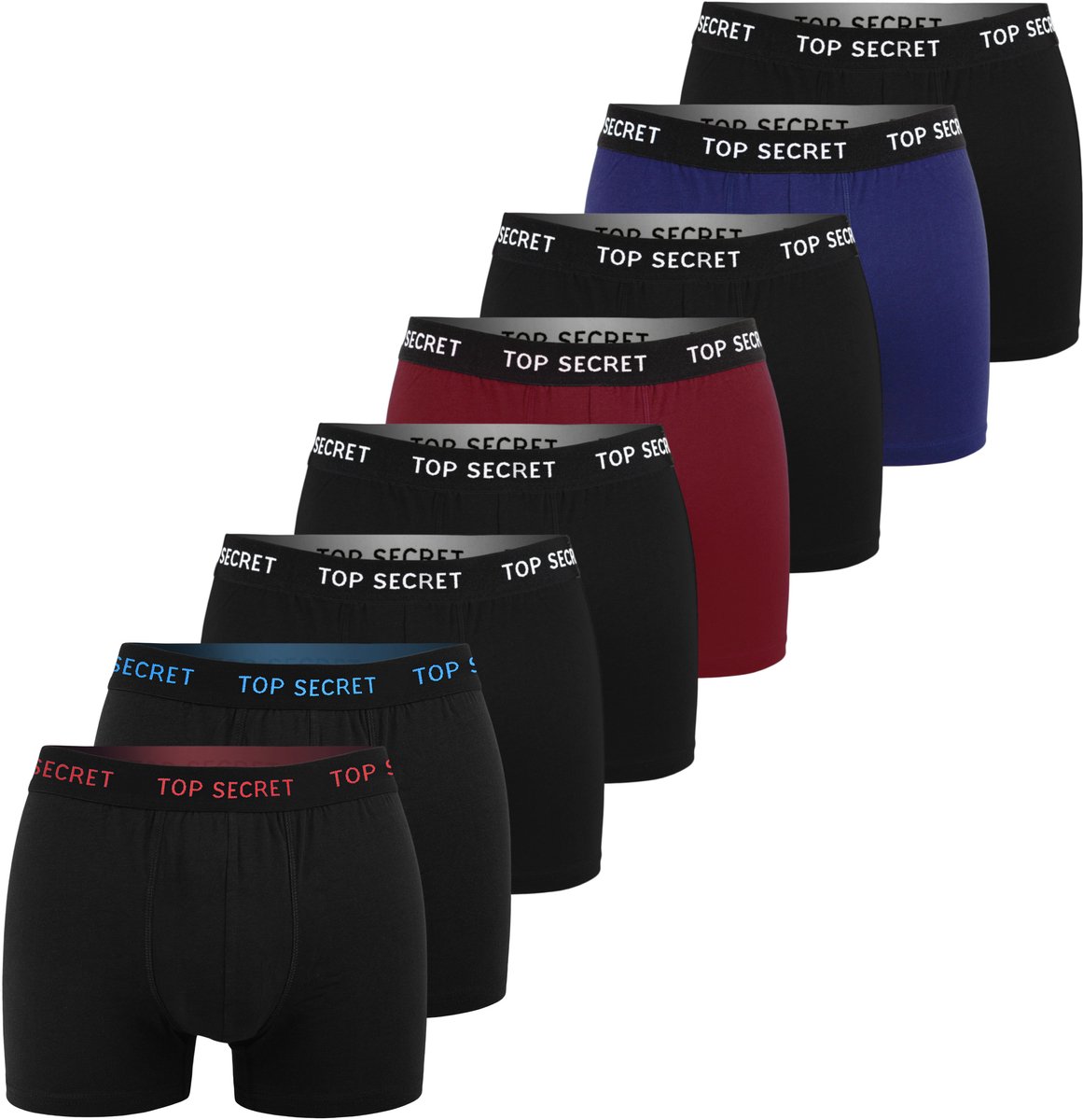 Top Secret Serie - Heren Boxershorts - Katoen - 8 Stuks - XXL