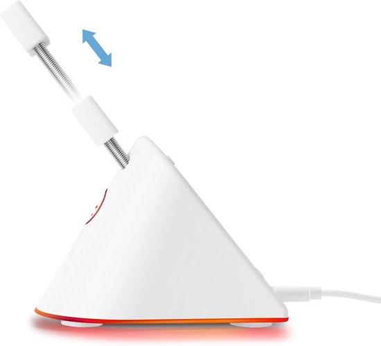 Muis Bungee - Kabelhouder Muis - Gaming Bureau - Verstelbare Arm RGB - 11 x 6.8 x 12 cm - Wit van Merkloos — afbeelding 2