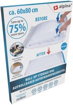 Extra grote doorzichtige plastic zakken, 5 stuks platte grote plastic zakken, verdikt en robuuste enorme opbergzakken voor stofdichte dekens, bagage, koffer, meubels, trooster, stoel (150 x 180 cm